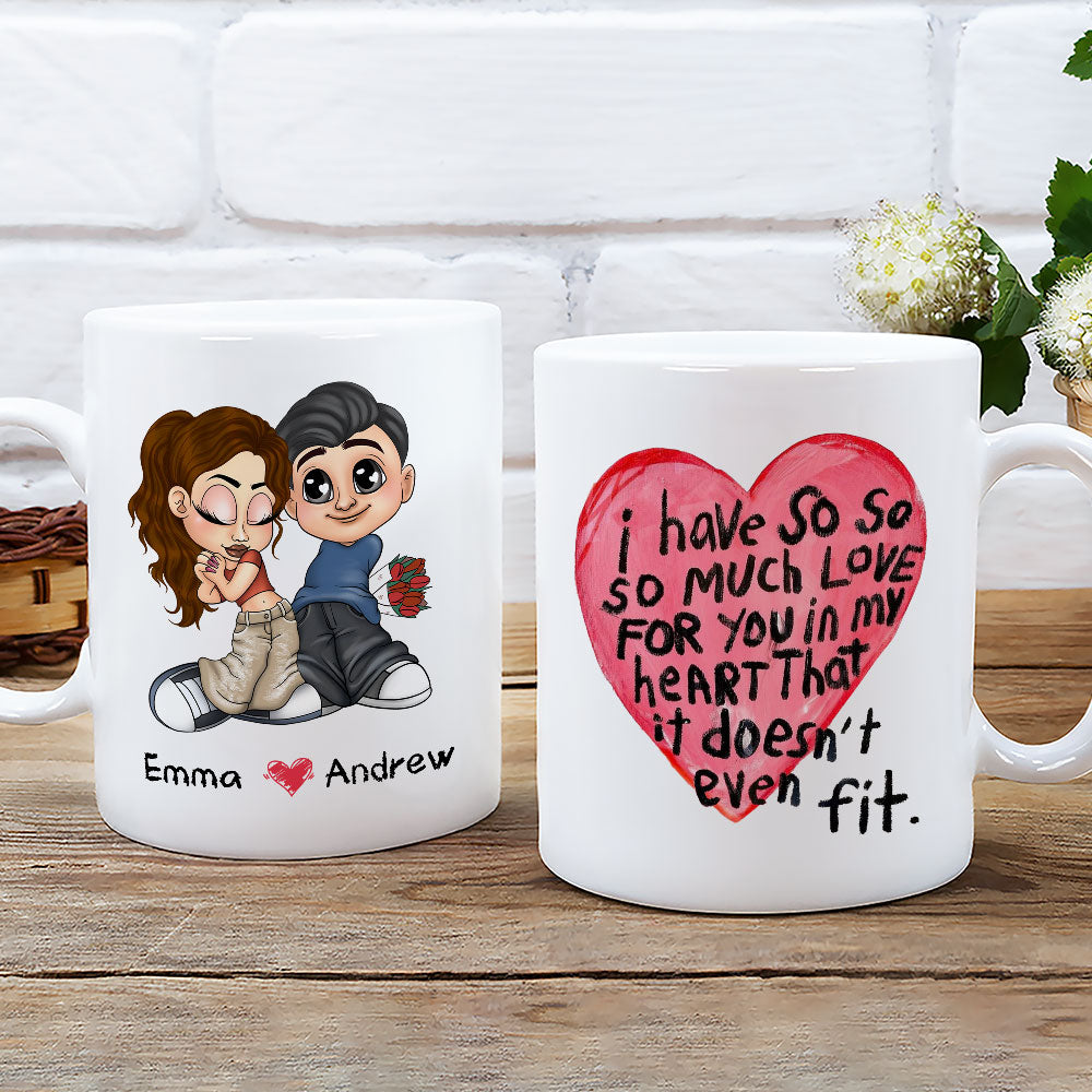 Custom Anniversary Keepsake Gifts For Couple • I Have So Much Love For You - Personalized Coffee Mug