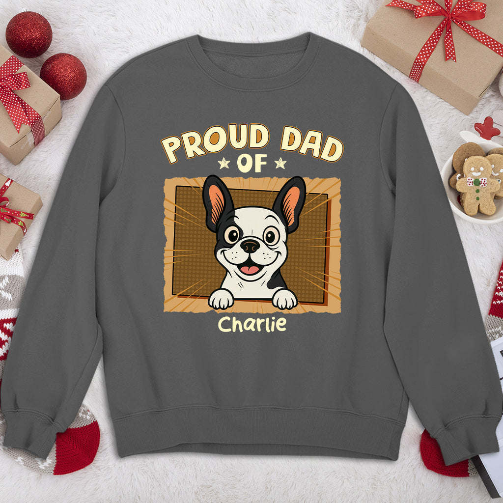 Custom Christmas & Birthday Keepsake Gift • Proud Dad For Sure - Personalized Shirt - Premium Tee