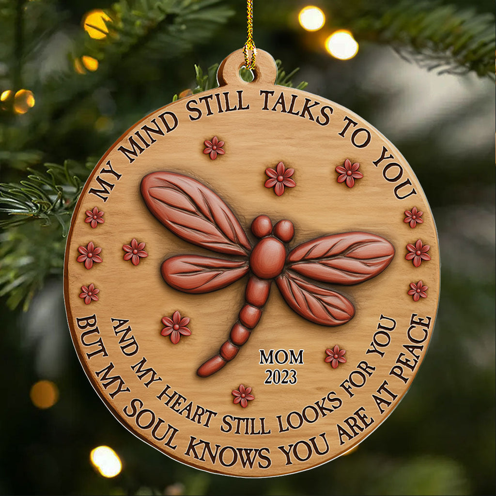 Custom Memorial Christmas Ornament, Sympathy Keepsake •  My Soul Knows - Personalized Acrylic Ornament