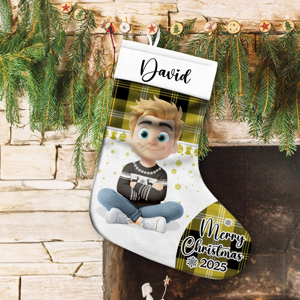 Custom Family Christmas Gifts, for Family Members, Holiday Decor • Family Christmas Stocking 2025 - Personalized Christmas Stocking