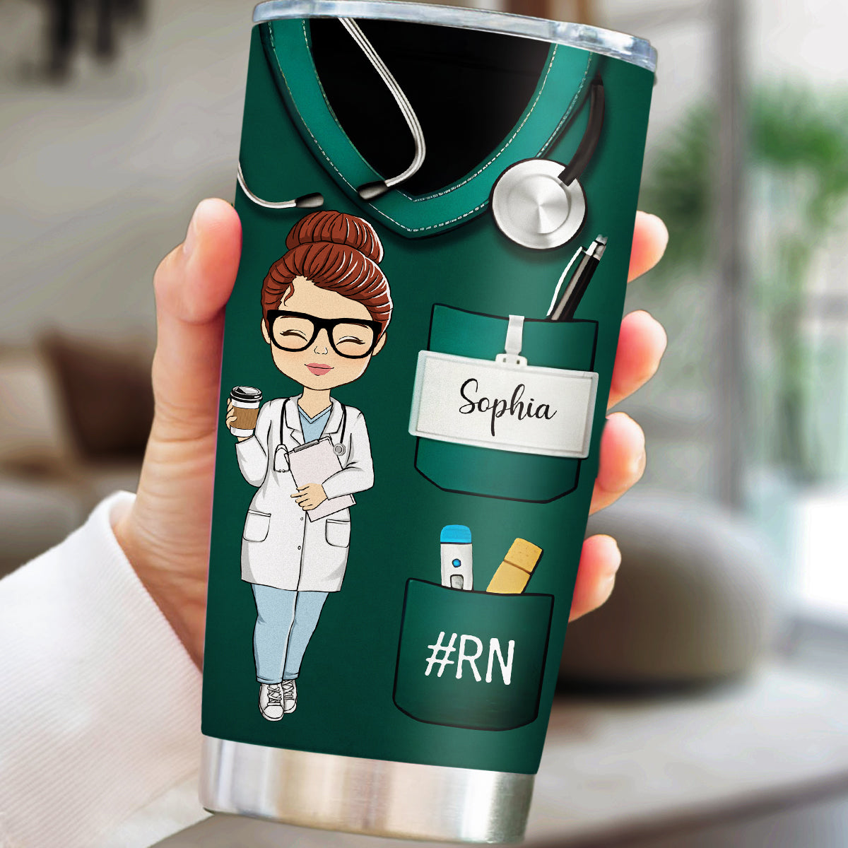 Custom Christmas Birthday Gifts For Best Friend • Nurse Nutrition Facts - Personalized Tumbler