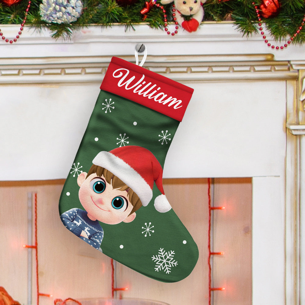 Custom Christmas Gifts for Grandkids, Holiday Decor • My Favorite People Call Me - Personalized Christmas Stocking