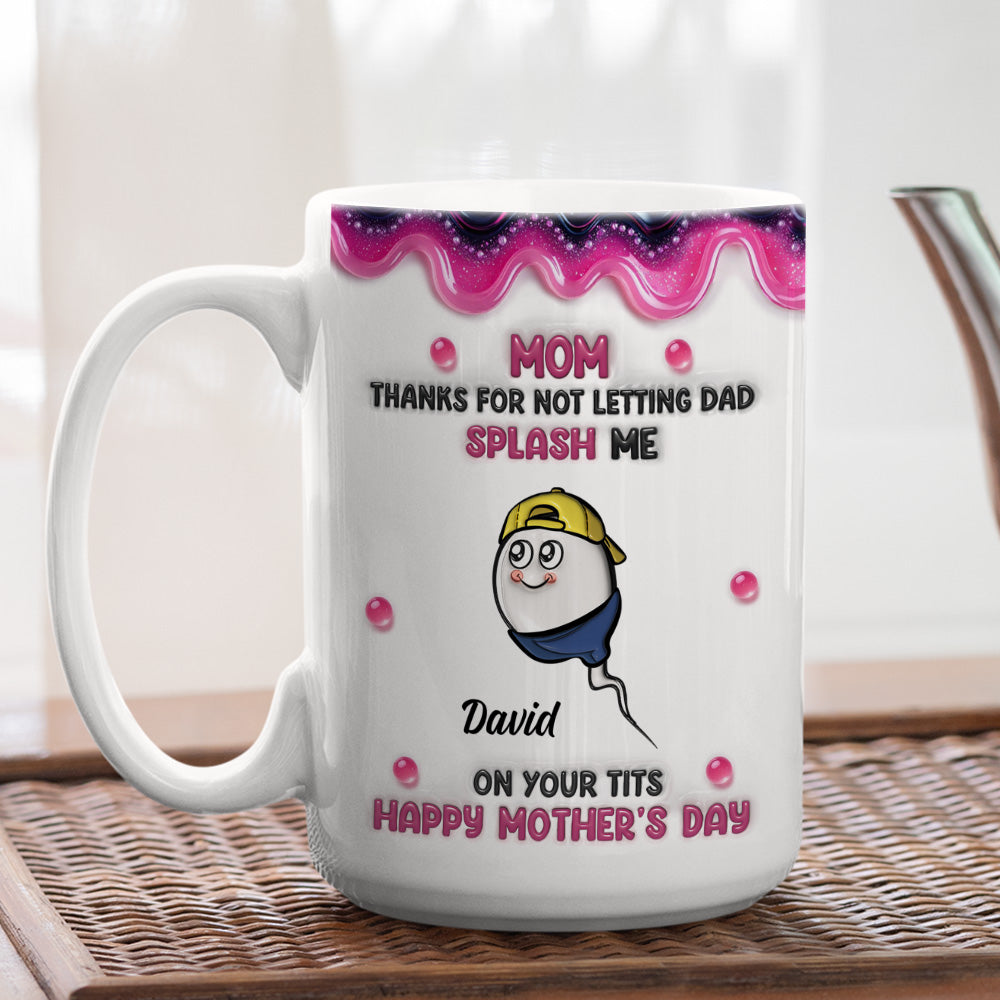 Custom Mother's Day Gift for Mom & Grandma • Splash Us - Personalized 3D Inflated Effect Mug