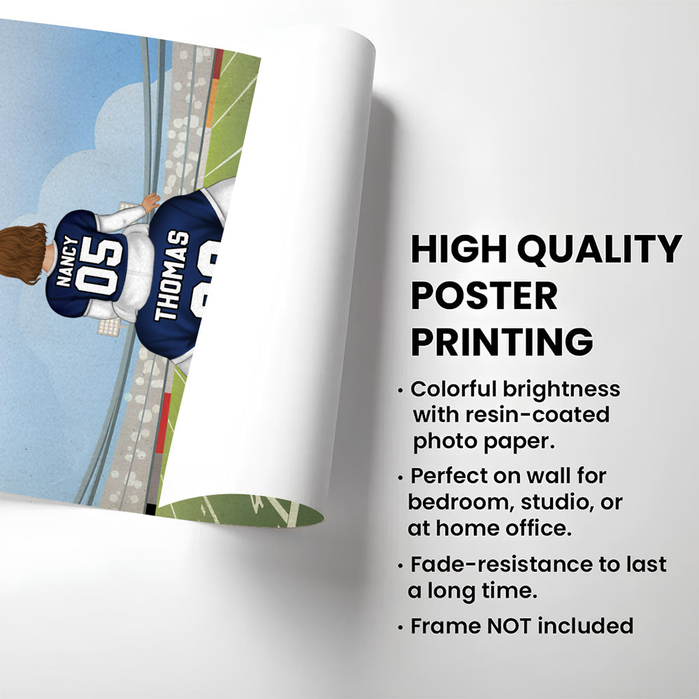 American Football Dad - Personalized Poster