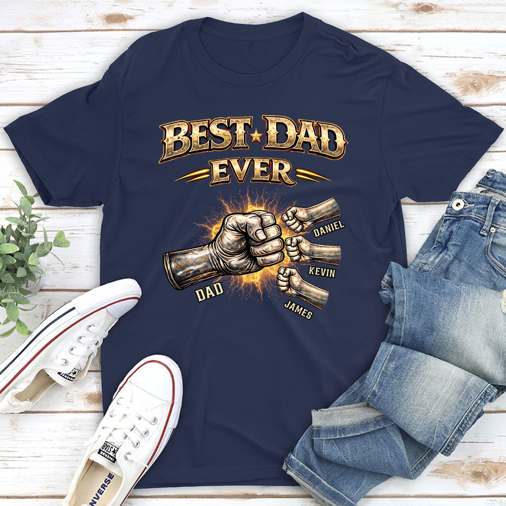 Custom Father's Day, Special Gift for Dad & Grandpa • Best Dad Hand Bump - Personalized Shirt