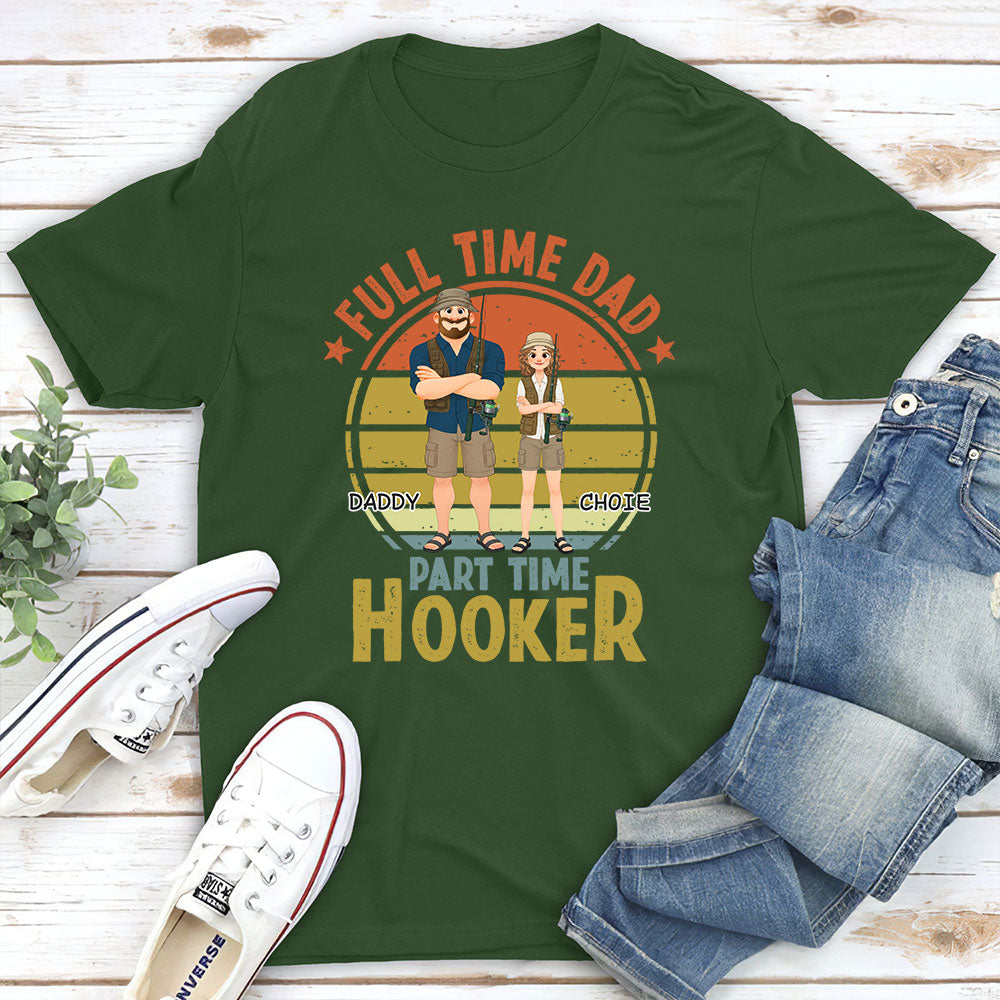 Custom Father's Day, Special Gift for Dad & Grandpa • Dad Catches Bigger Stories - Personalized Shirt