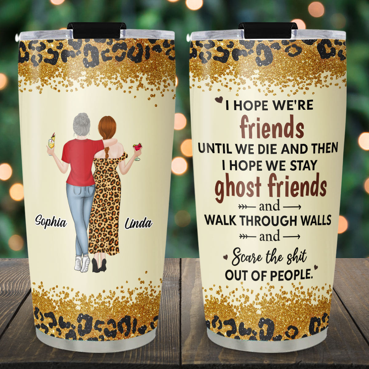 Custom Christmas Birthday Gifts For Best Friend • We Are Friends Until We Die - Personalized Tumbler