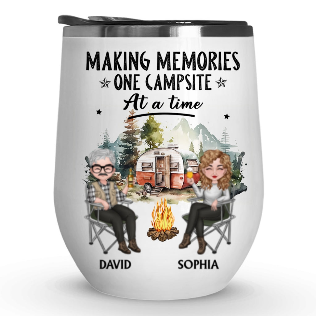 Making Camping Memories - Personalized Wine Tumbler