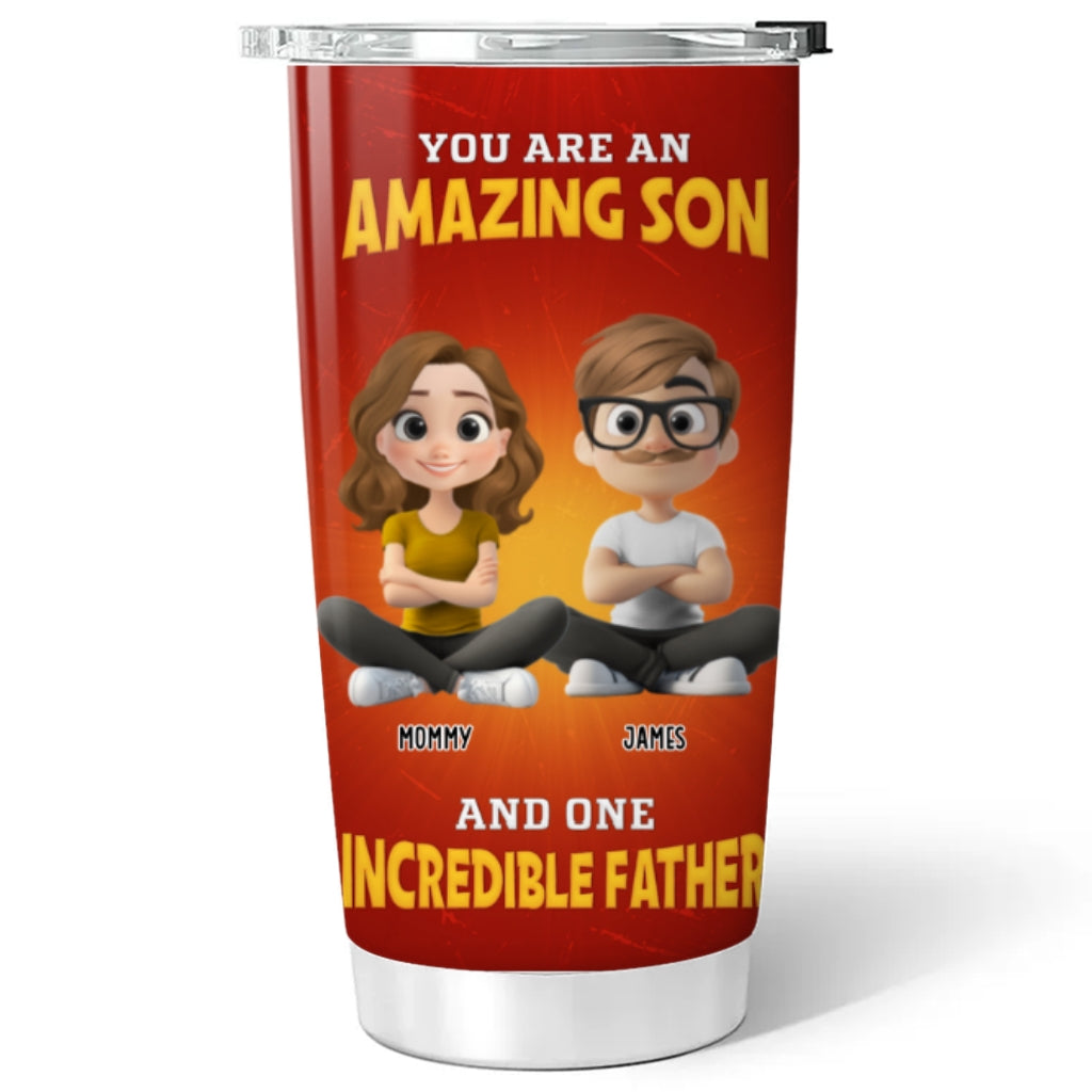 Custom Father's Day Birthday Gifts For Son • You Are Perfect Dad - Personalized Tumbler