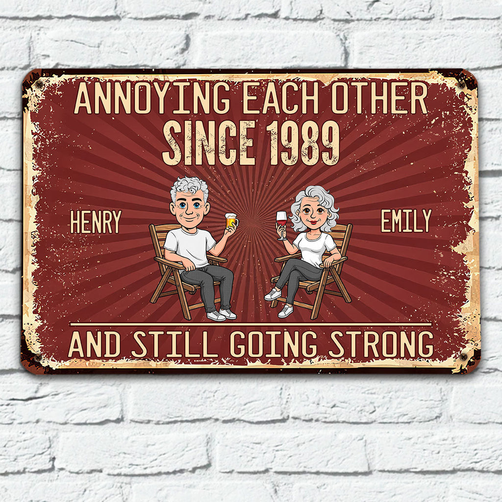 Custom Couple Anniversary Wall Decor Keepsake Gift • Our Love Forever - Personalized Metal Sign