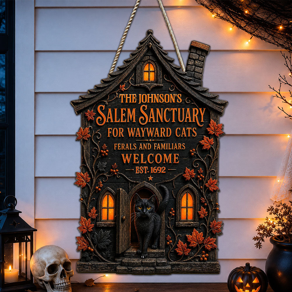 Ferals And Familiars - Personalized Wood Sign