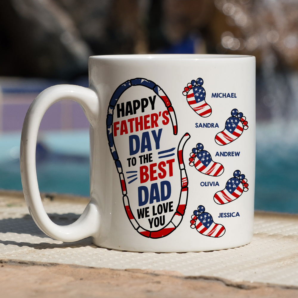Custom Father's Day, Special Gift for Dad & Grandpa • Best Dad We Love You - Personalized Coffee Mug