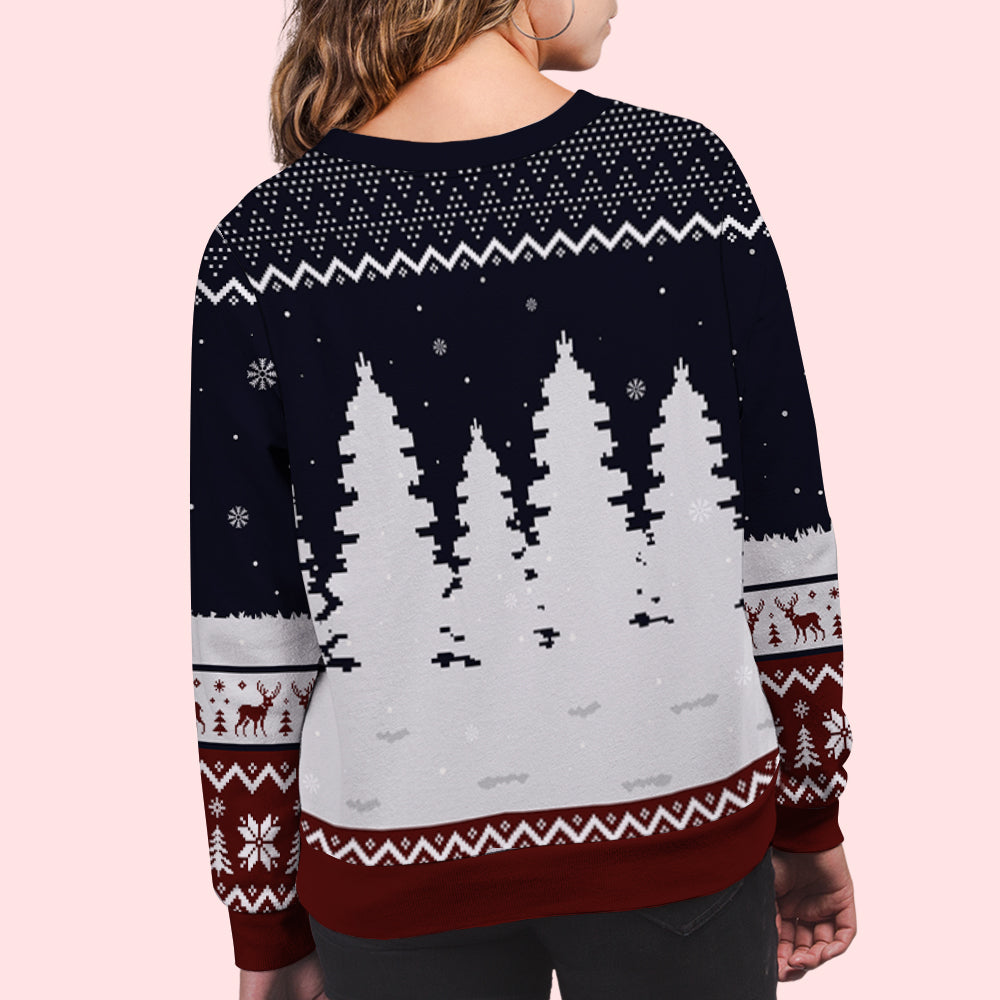 Custom Couple Christmas Sweatshirt, Anniversary Gift • Still Going Strong - Personalized All-Over-Print Sweatshirt