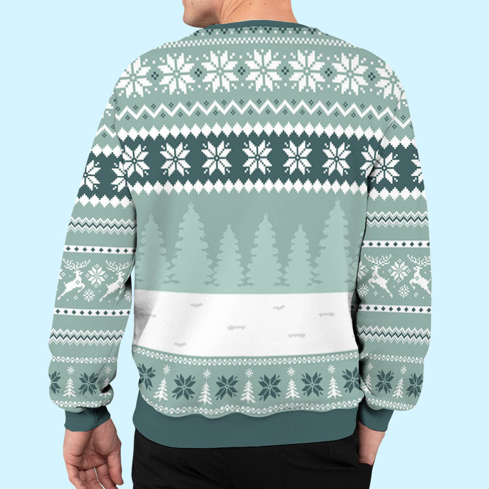 Custom Family Christmas Sweatshirt, Gift for Family Members • Our Family Sweatshirt - Personalized All-Over-Print Sweatshirt