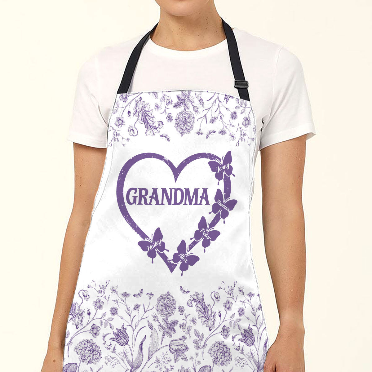 Floral Grandma - Personalized Apron