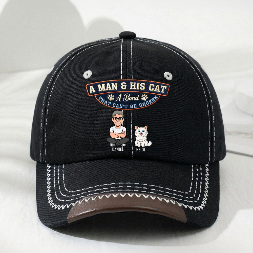 Forever My Cat - Personalized Vintage Soft Baseball Cap