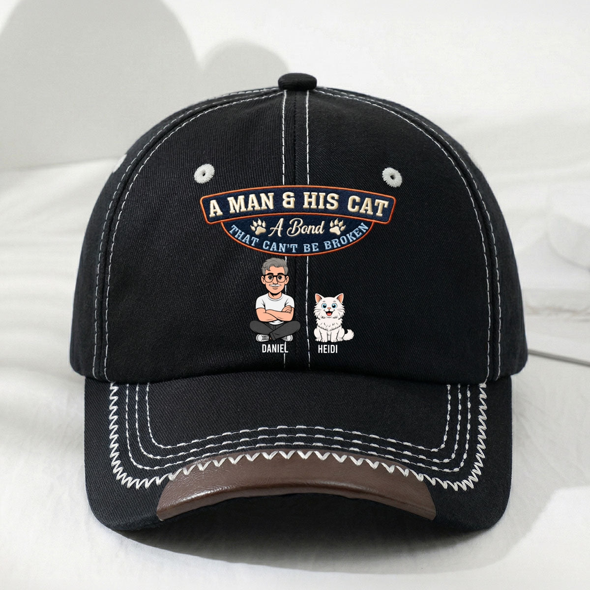 Forever My Cat - Personalized Vintage Soft Baseball Cap