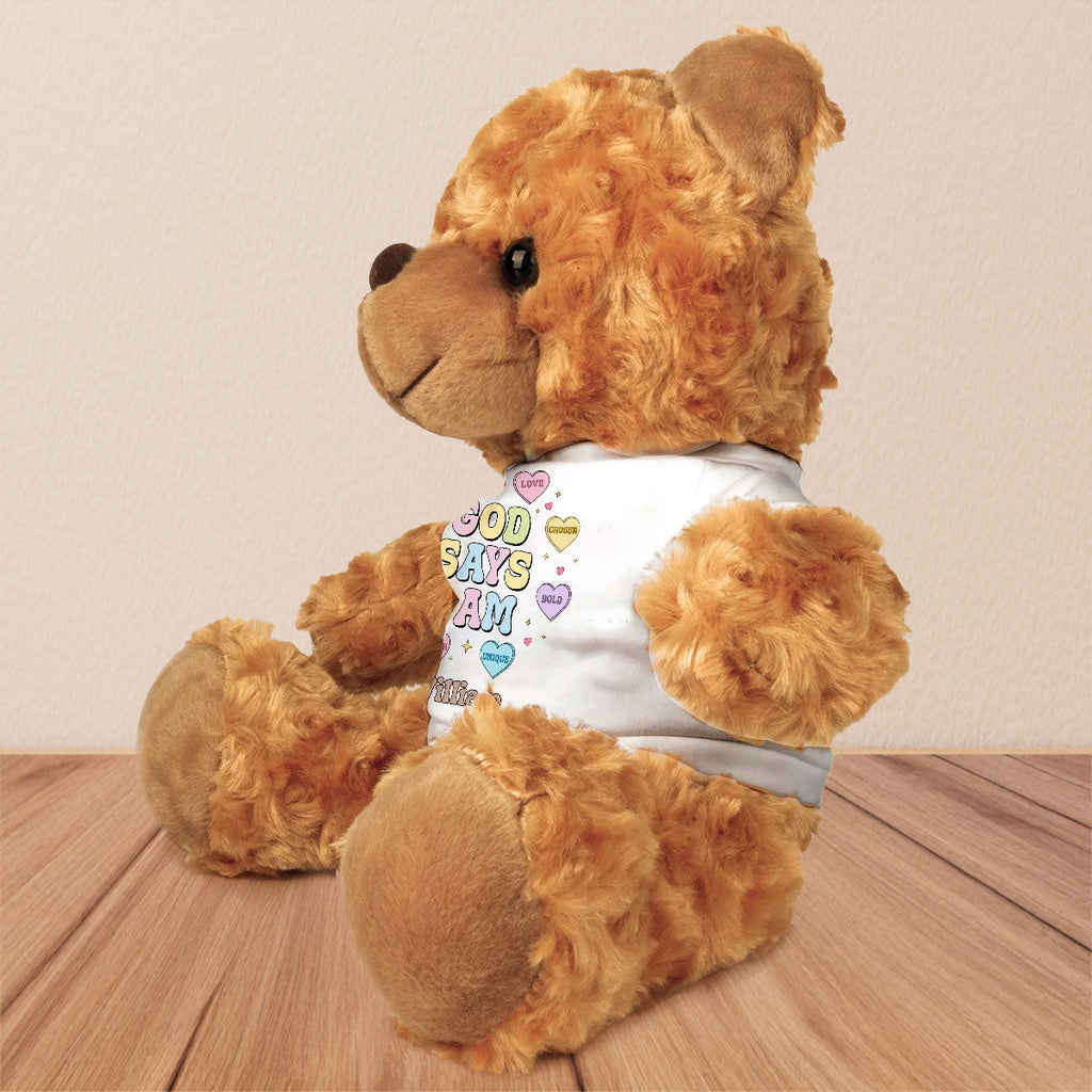 God Says I Am - Personalized Cuddle Bear