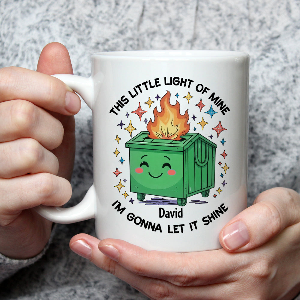 Custom Coworker, Christmas & Birthday Team Appreciation Gift • Dumpster On Fire - Personalized Coffee Mug