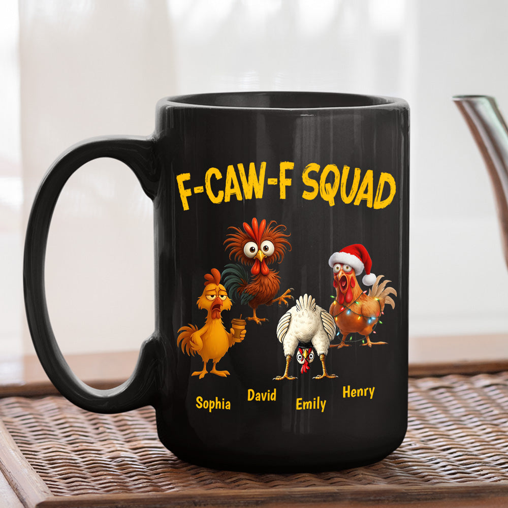 Custom Coworker, Christmas & Birthday Team Appreciation Gift • FCAWF Squad 2 - Personalized Coffee Mug