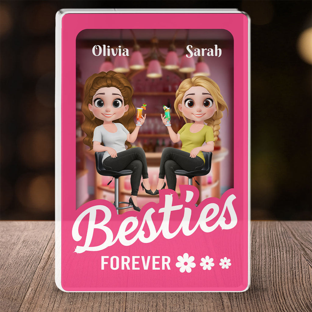 Custom Friendship Decor, Christmas Birthday Gifts For Best Friend • In My World - Personalized Acrylic Plaque