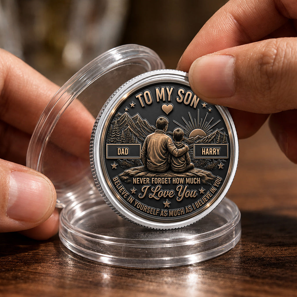 Let Courage Guide Your Steps - Personalized Commemorative Keepsake Coin