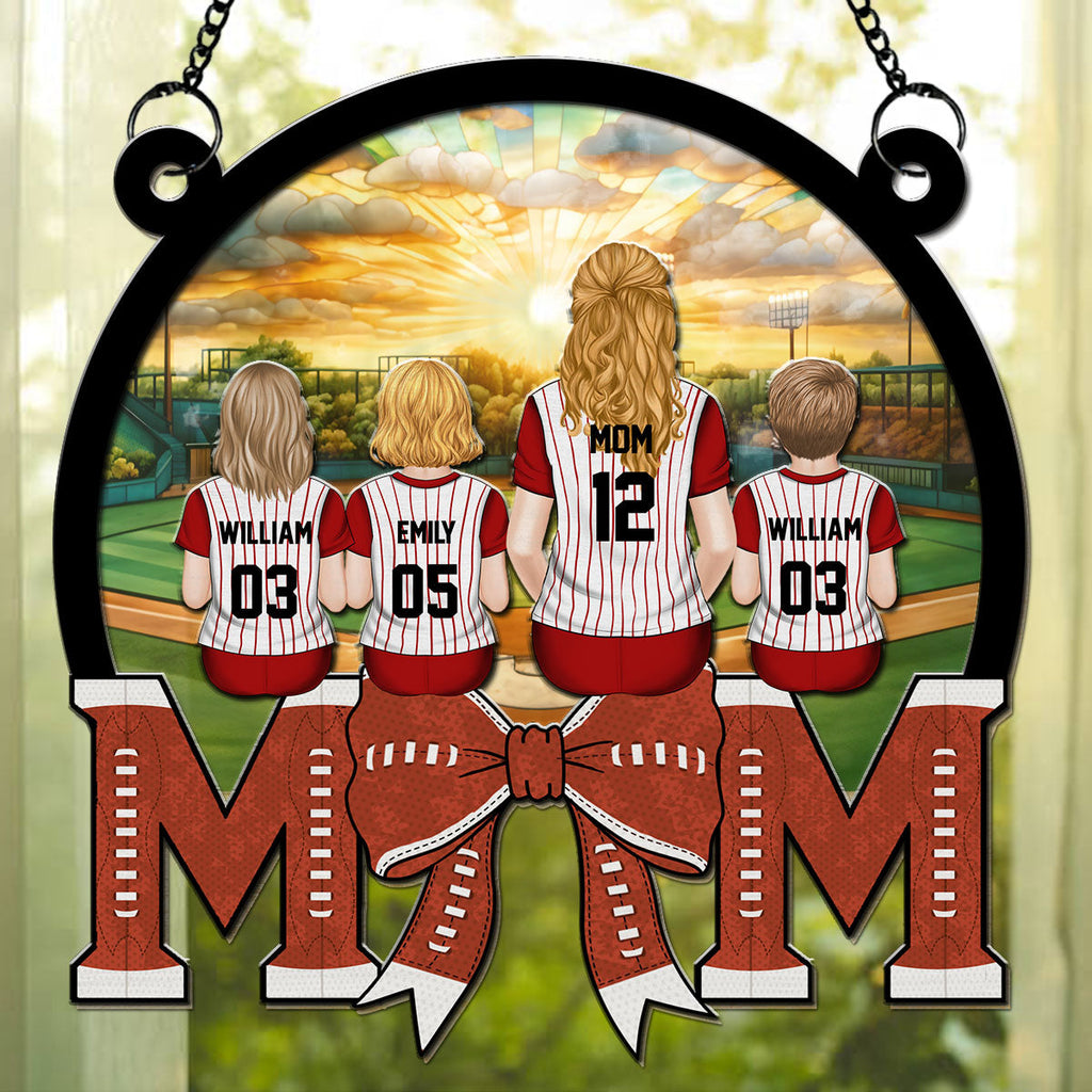 Custom Hanging Decor for Mom Daughter, Mother's Day Birthday Gifts • Best Mom Dream Team - Personalized Suncatcher