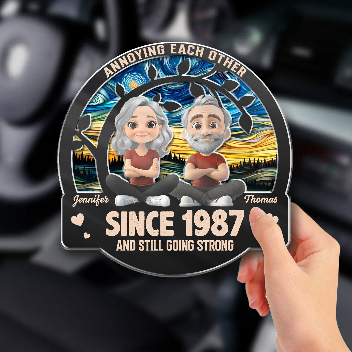 Annoying For Years - Personalized Acrylic Car Visor Clip