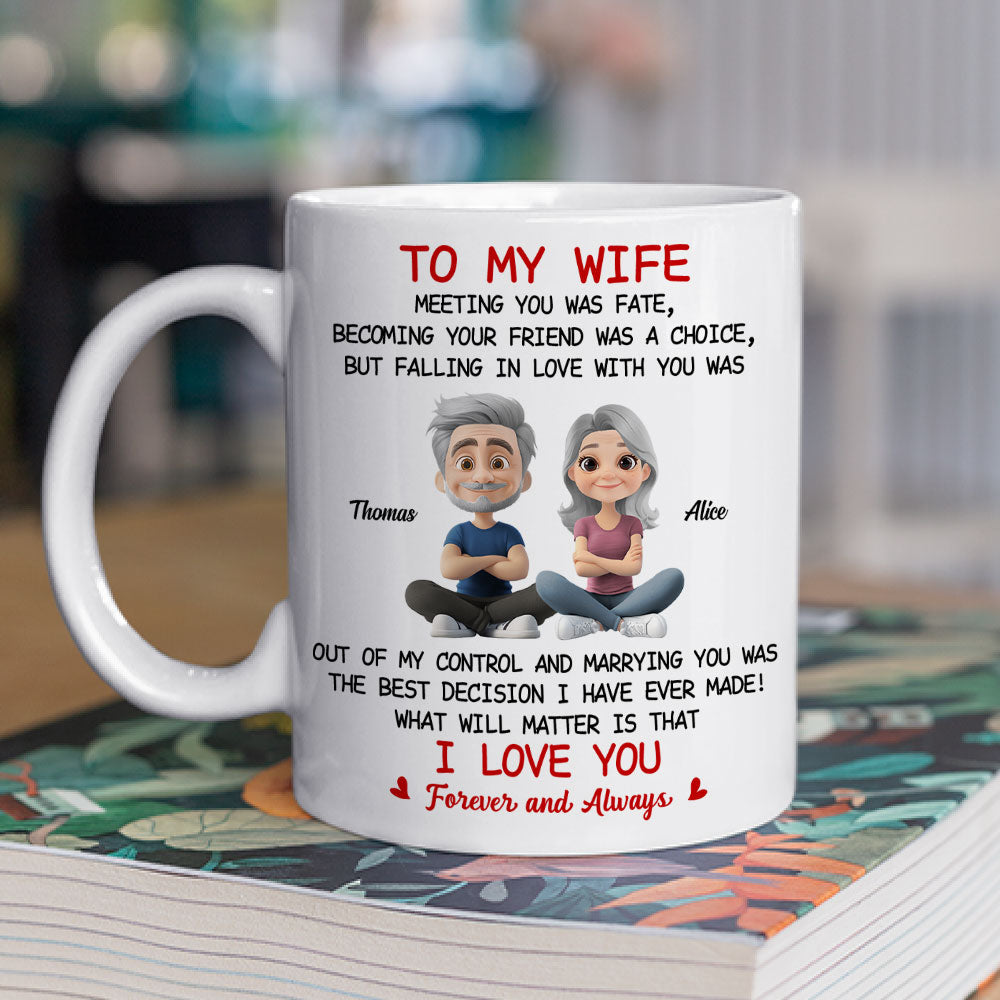 Custom Anniversary Keepsake Gifts For Couple • Falling In Love With You - Personalized Coffee Mug
