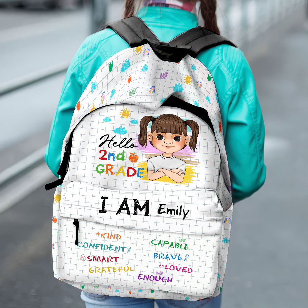 Be Unique Be Happy Be You - Personalized Backpack