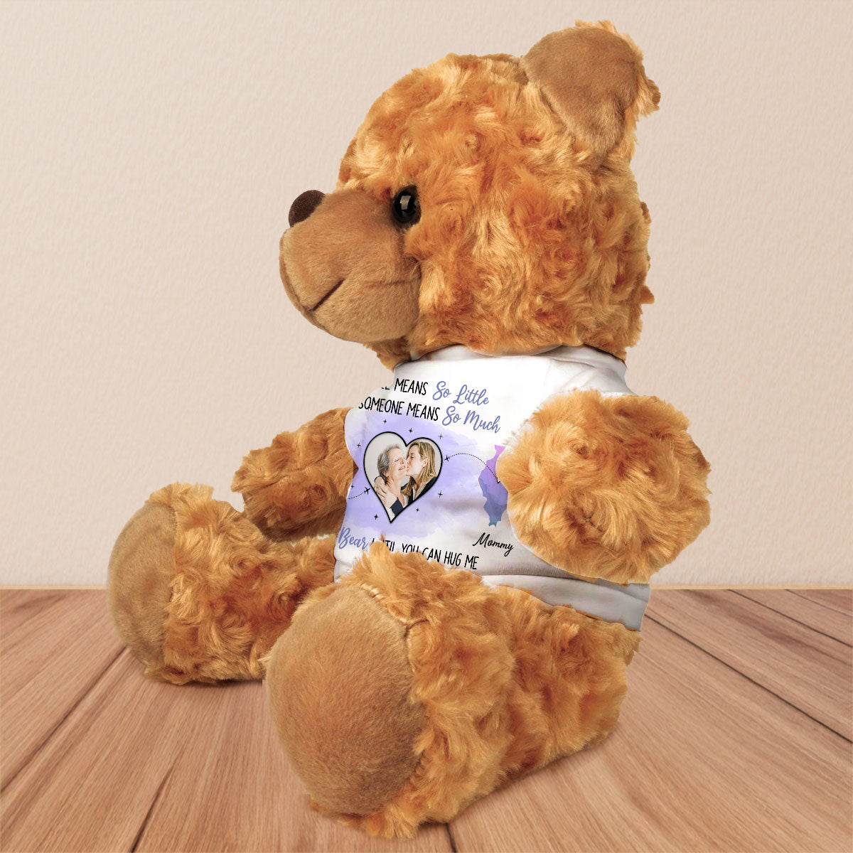 Distance Means So Little - Personalized Cuddle Bear