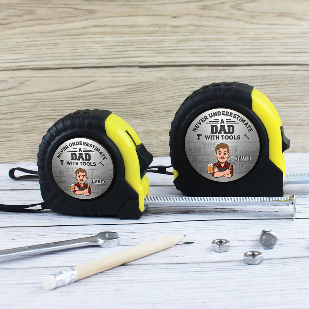 Handy Dad Happy Family - Personalized Tape Measure