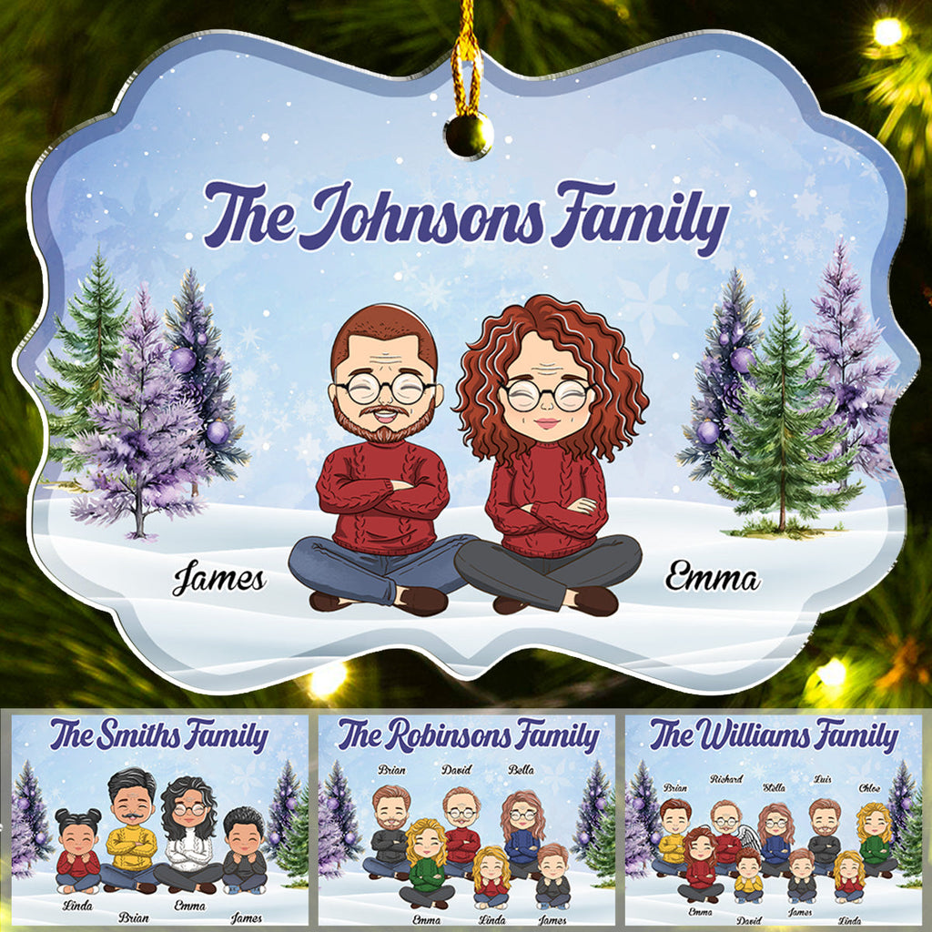 Custom Family Ornament, Christmas Gift for Family Members •  Family - Personalized Acrylic Ornament