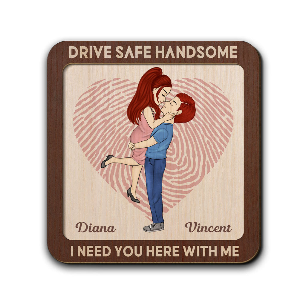Drive Safe Handsome - Personalized Car Visor Clip