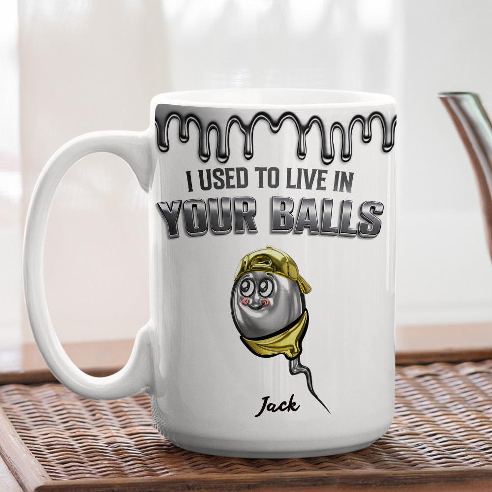 Custom Father's Day, Special Gift for Dad & Grandpa • Metal Sperm Family - Personalized 3D Effect Mug