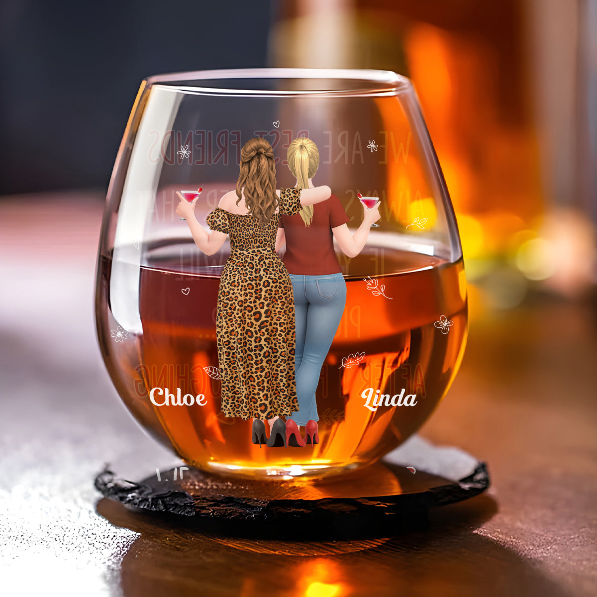 I Will Pick You After - Personalized Wine Glass