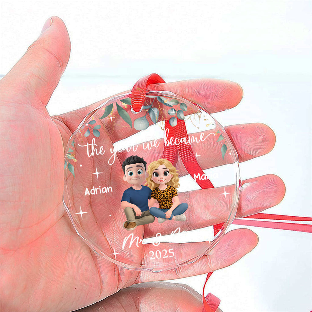 Custom Keepsake Christmas Ornament •  The Best Thing I Found In My Life - Personalized Glass Ornament