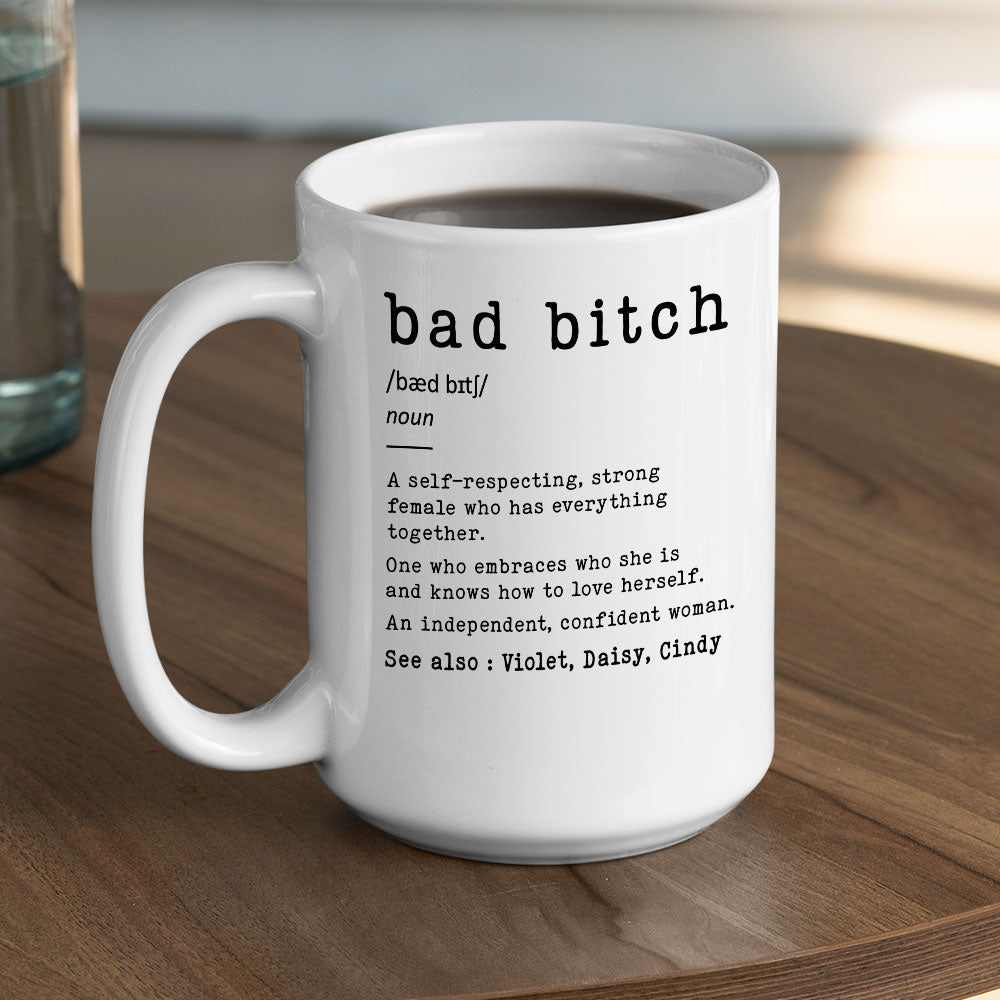 Custom Best Friend, Christmas & Birthday Friendship Keepsake Gift • Confident Queen - Personalized Coffee Mug