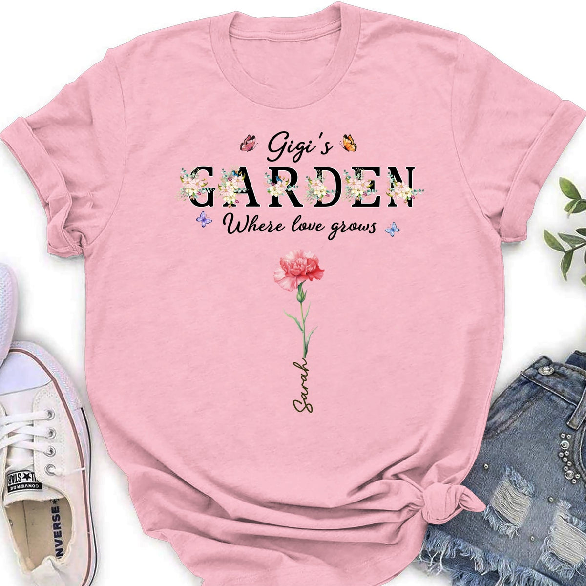 Custom Christmas & Birthday Gift for Grandma • Grandma Garden - Personalized Shirt