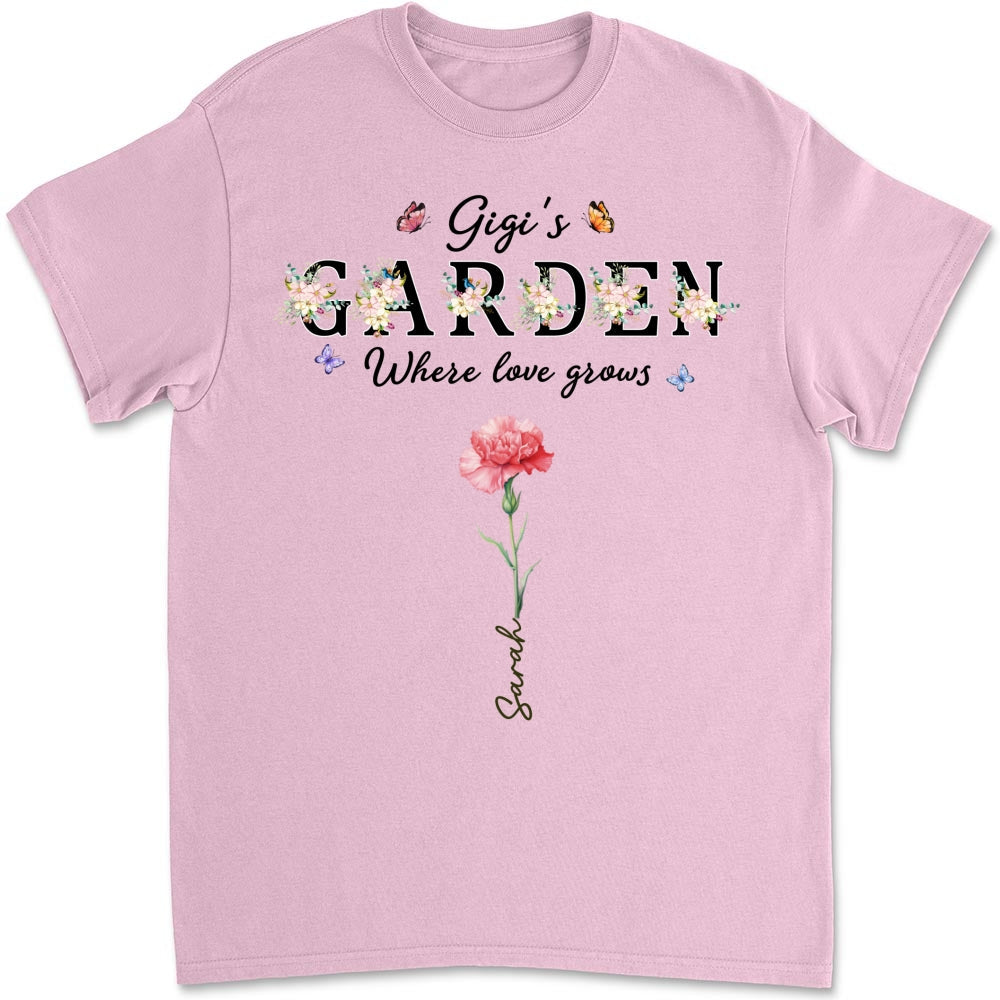 Custom Christmas & Birthday Gift for Grandma • Grandma Garden - Personalized Shirt