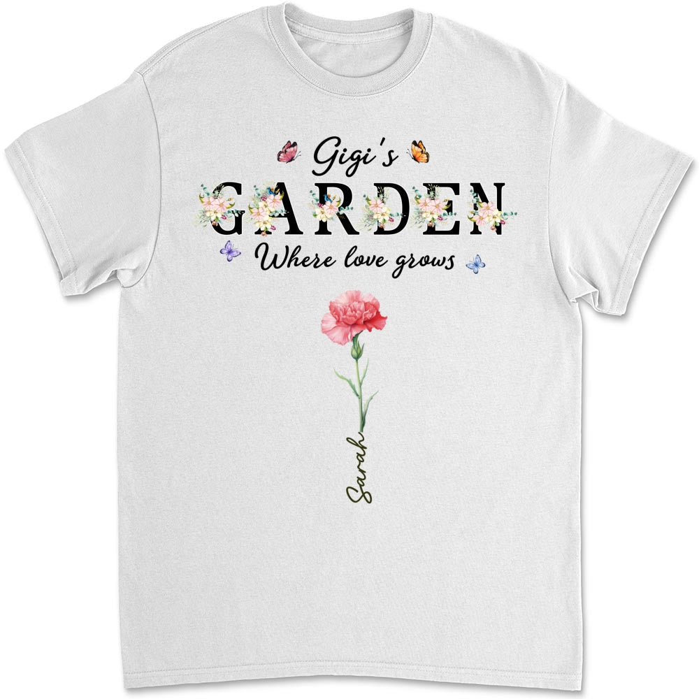 Custom Christmas & Birthday Gift for Grandma • Grandma Garden - Personalized Shirt