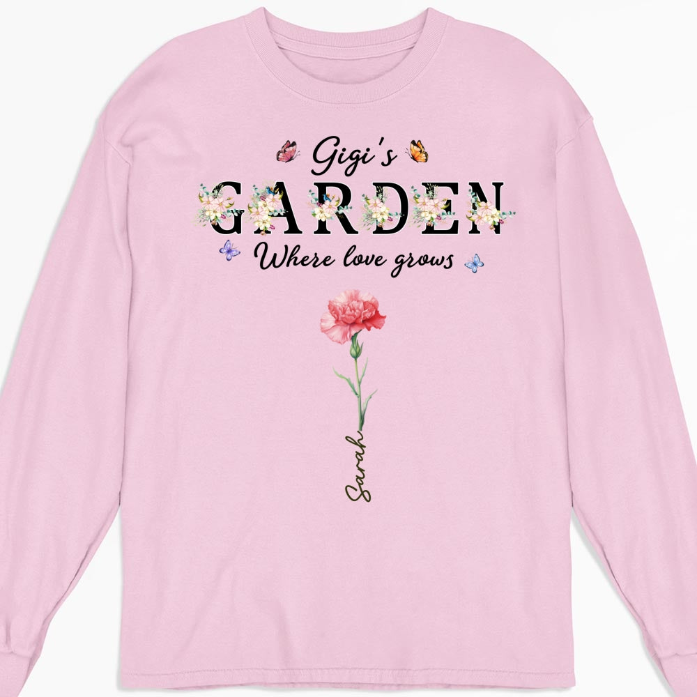 Custom Christmas & Birthday Gift for Grandma • Grandma Garden - Personalized Shirt