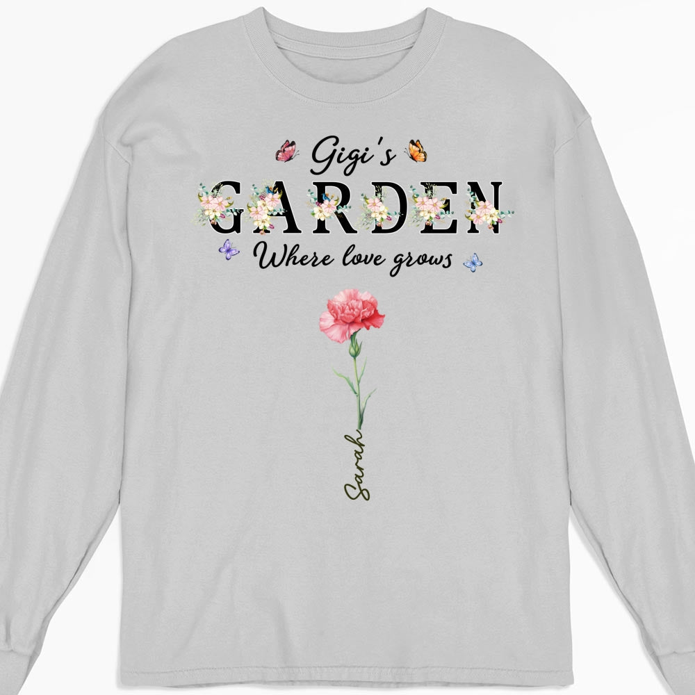Custom Christmas & Birthday Gift for Grandma • Grandma Garden - Personalized Shirt