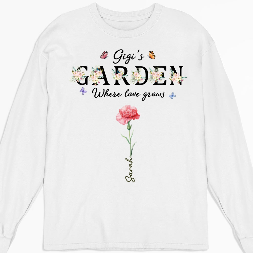 Custom Christmas & Birthday Gift for Grandma • Grandma Garden - Personalized Shirt