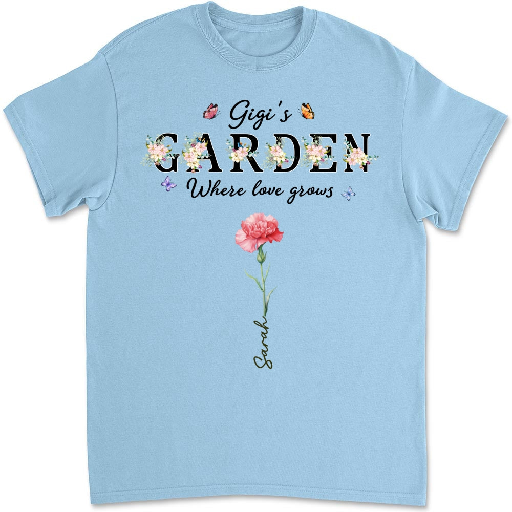 Custom Christmas & Birthday Gift for Grandma • Grandma Garden - Personalized Shirt