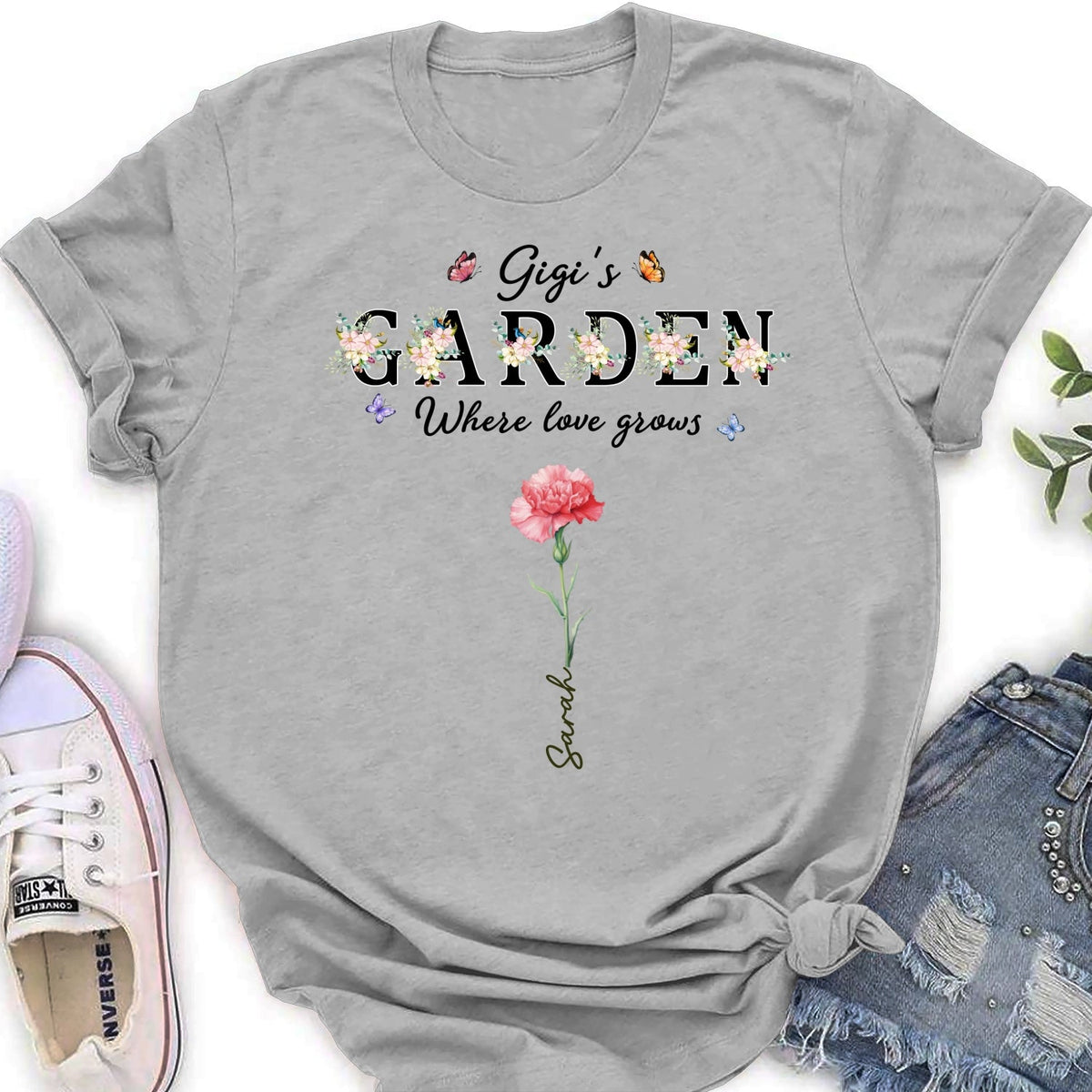 Custom Christmas & Birthday Gift for Grandma • Grandma Garden - Personalized Shirt
