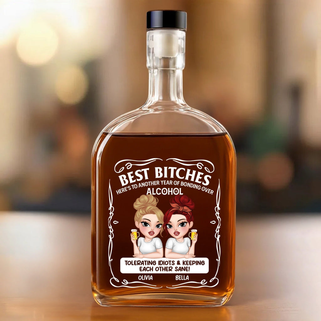 Keeping Each Other Sane Bestie - Personalized Spirits Decanter