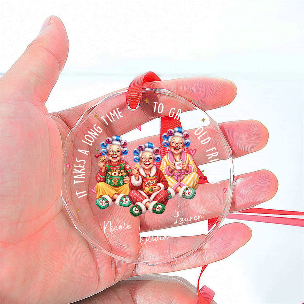 Custom Sister Christmas Ornament •  Our Kind Of Crazy - Personalized Glass Ornament