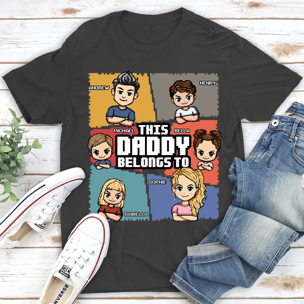 Custom Father's Day, Special Gift for Dad & Grandpa • This Daddy Belongs To - Personalized Shirt