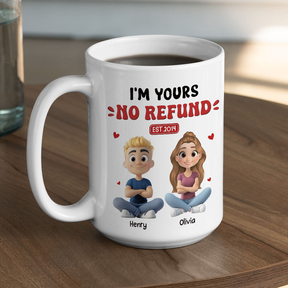 Custom Anniversary Keepsake Gifts For Couple • I Am Yours Forever - Personalized Coffee Mug